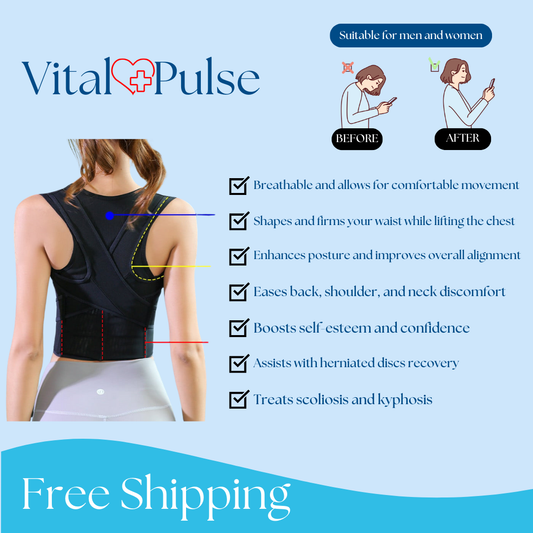 Posture Corrector and Back Pain Relief - Correct your posture, relieve back pain, and increase your confidence with daily use