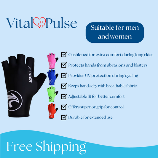 Anti-UV Cycling Gloves - Protect your hands from the sun, improve performance, and comfort during long bike rides