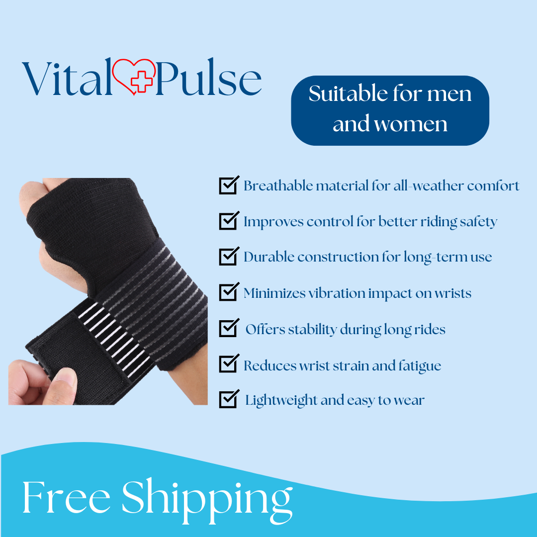 Wrist Support for Motorcyclists - Reduce wrist pain and injuries, enhance control and safety while riding