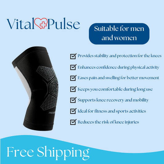 Knee Support Sleeve - Speed up injury recovery, protect your knees, and improve your workout performance